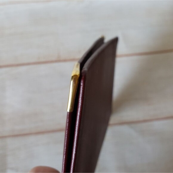 Cartier Vintage Leather Bifold Checkbook Wallet Designer Luxury Unisex - Picture 10 of 16